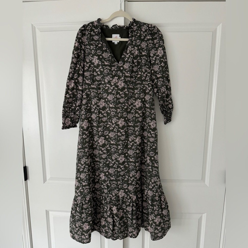 The Nines by HATCH™ 3/4 Sleeve Tiered Maternity Dress - Great Condition
